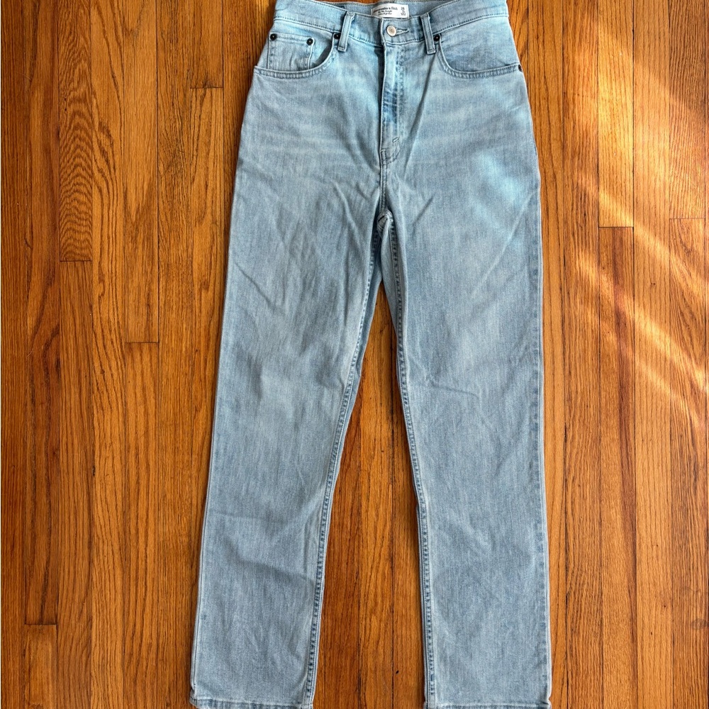 Abercrombie & Fitch High-Rise Light Blue Jeans